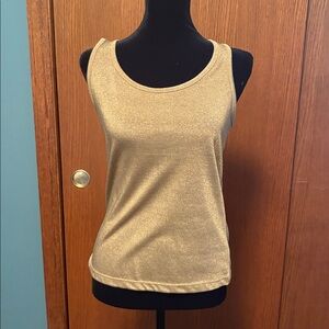 Lauren gold metallic tank